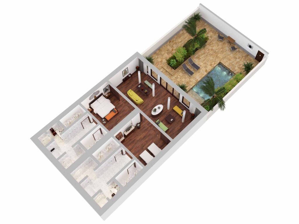 Two Bedroom Pool Suite